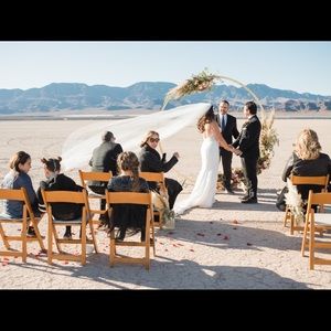 My beautiful long wedding veil. I loved this veil so much and amazing for pics.